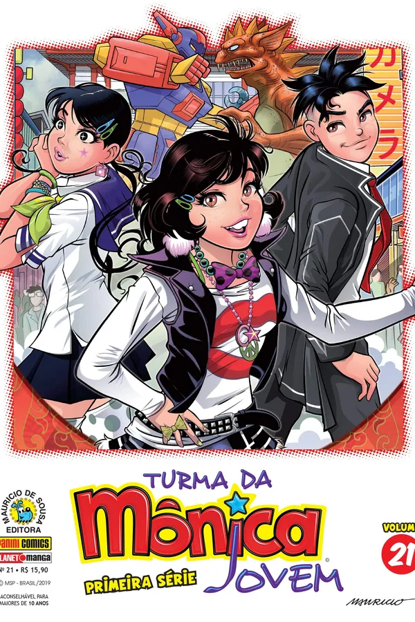 Capa de Turma da Mônica Jovem - Primeira Série - Volume 21