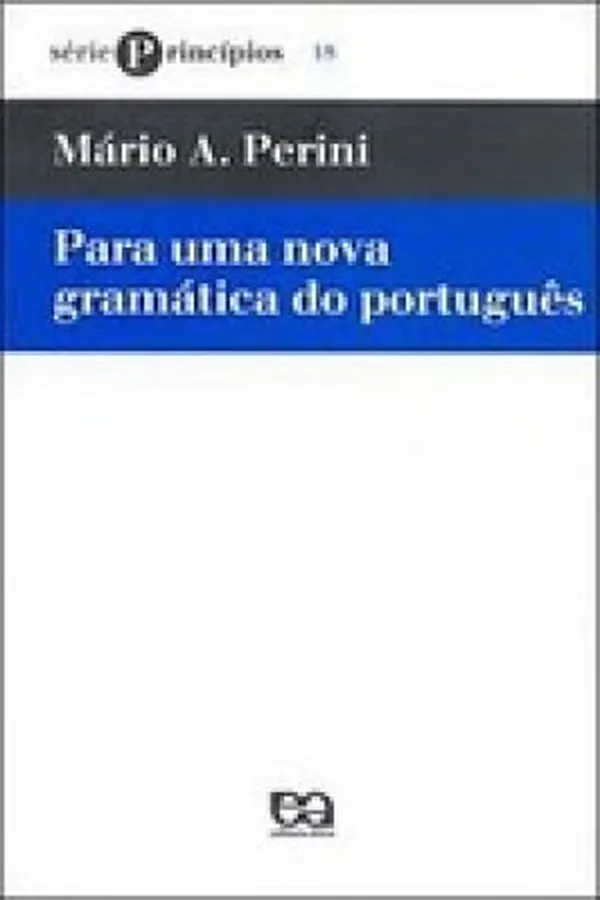 Capa de Para uma nova gramática do português