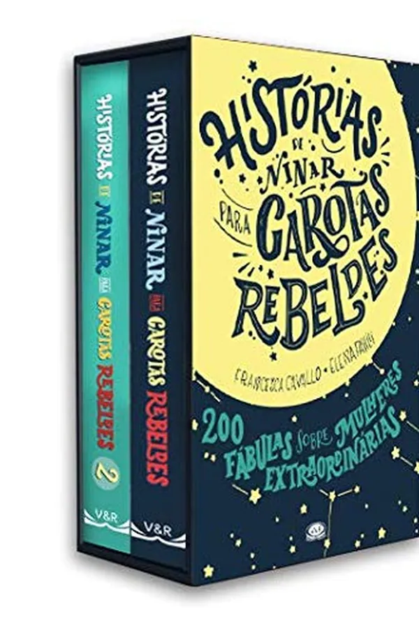Capa de Box Histórias de Ninar para Garotas Rebeldes (vol.1 e vol. 2)