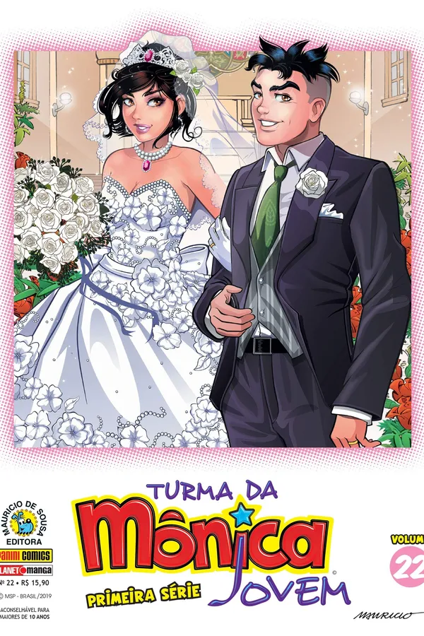 Capa de Turma da Mônica Jovem - Primeira Série - Volume 22