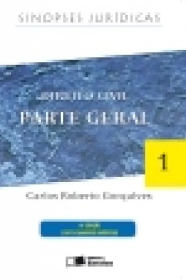 Capa de Sinopse Jurídica - Direito Civil - Parte Geral - Vol. 1