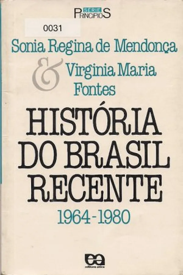 Capa de História do Brasil recente