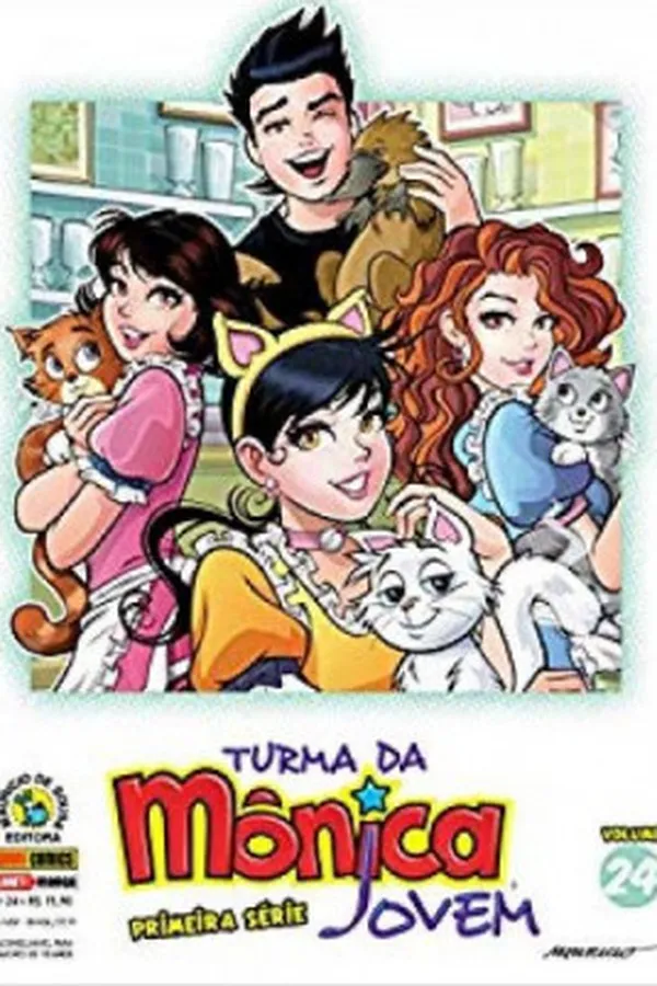 Capa de Turma da Mônica Jovem - Primeira Série - Volume 24