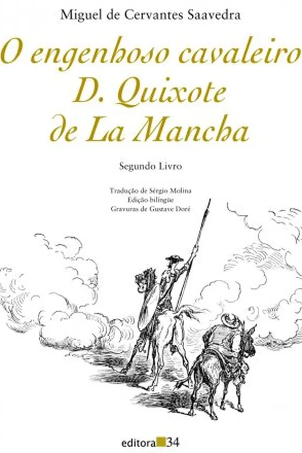 Capa de O engenhoso cavaleiro D. Quixote de La Mancha