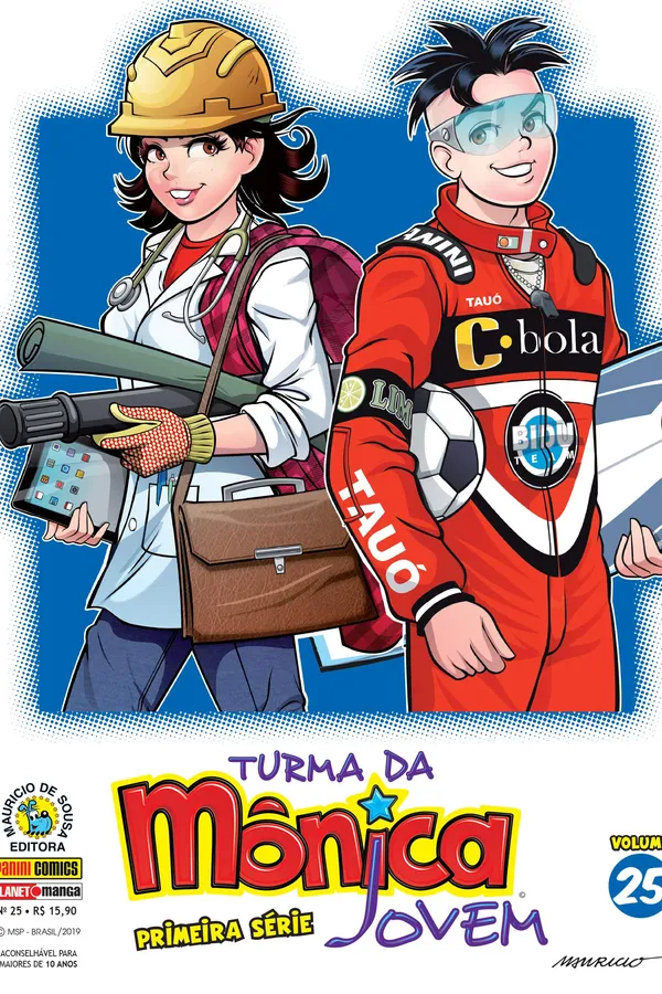Capa de Turma da Mônica Jovem - Primeira Série - Volume 25