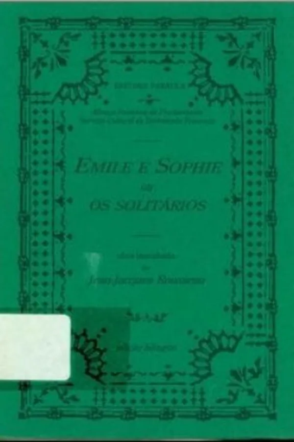 Capa de Emile e Sophie