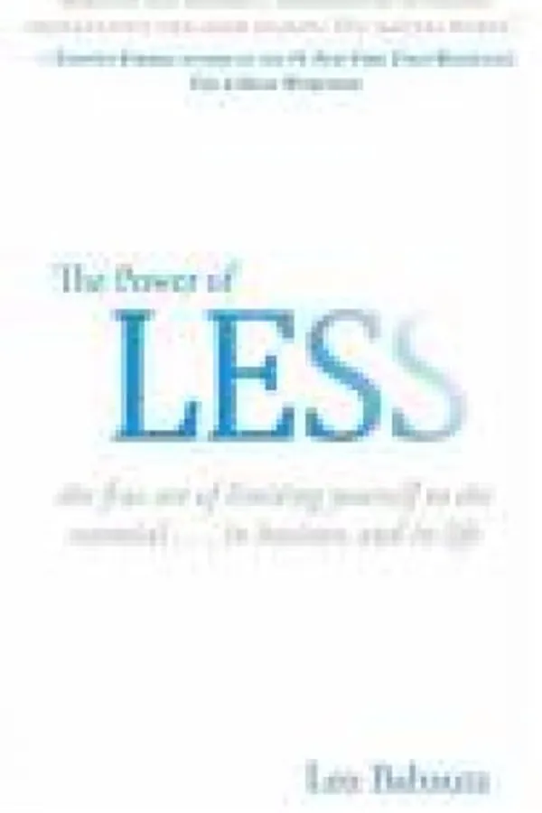 Capa de The Power of Less