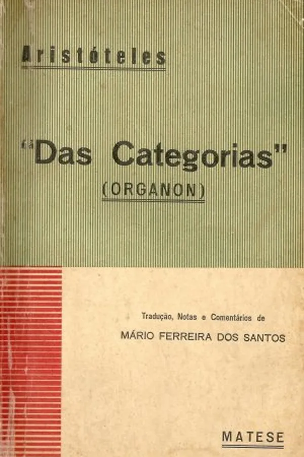 Capa de Das Categorias