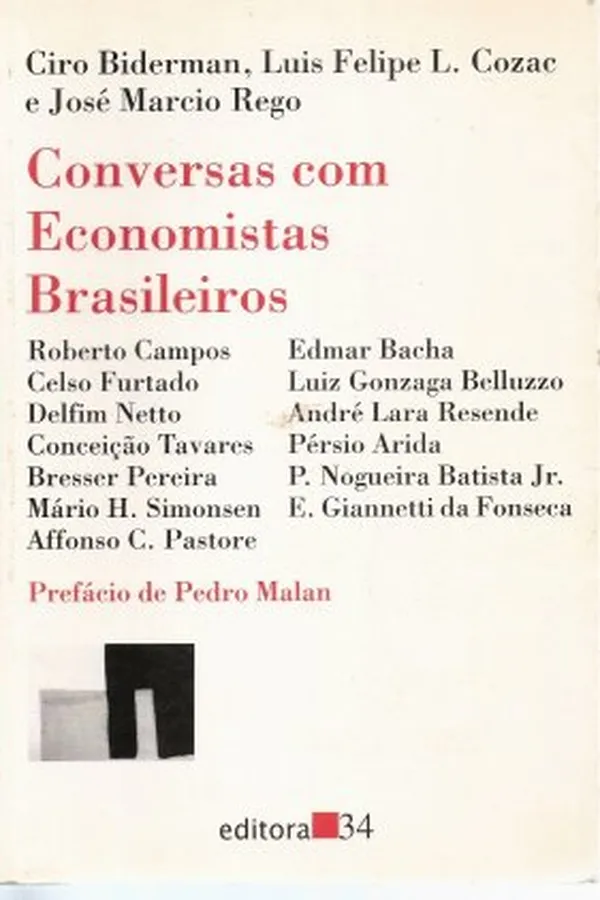 Capa de conversas com economistas brasileiros