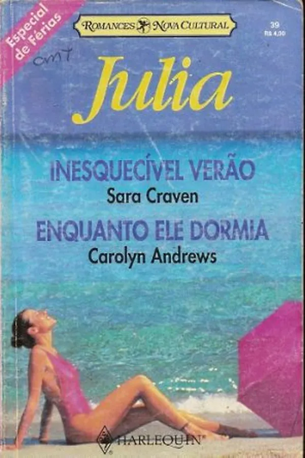 Capa de Inesquecível Verão / Enquanto ele Dormia