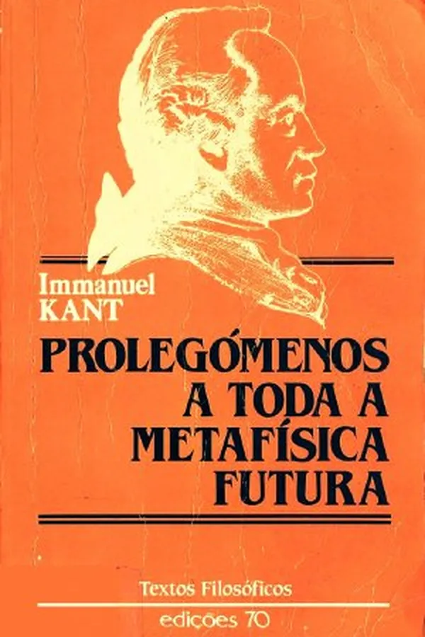 Capa de Prolégomenos A Toda A Metafísica Futura