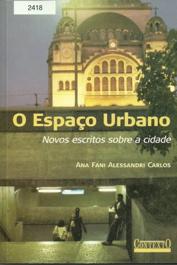 Capa de O espaço urbano
